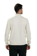 peDal Erkek Triko Kazak-ekru siyah çizgili - Görsel 5